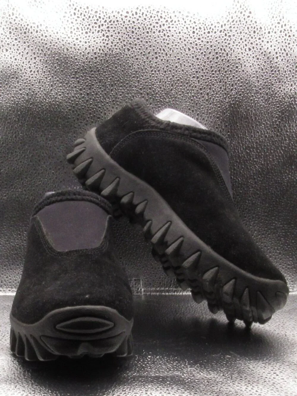 Salomon Black Contagrip CX Snow Clog Suede Slip-On Winter Shoes Mens Size 7